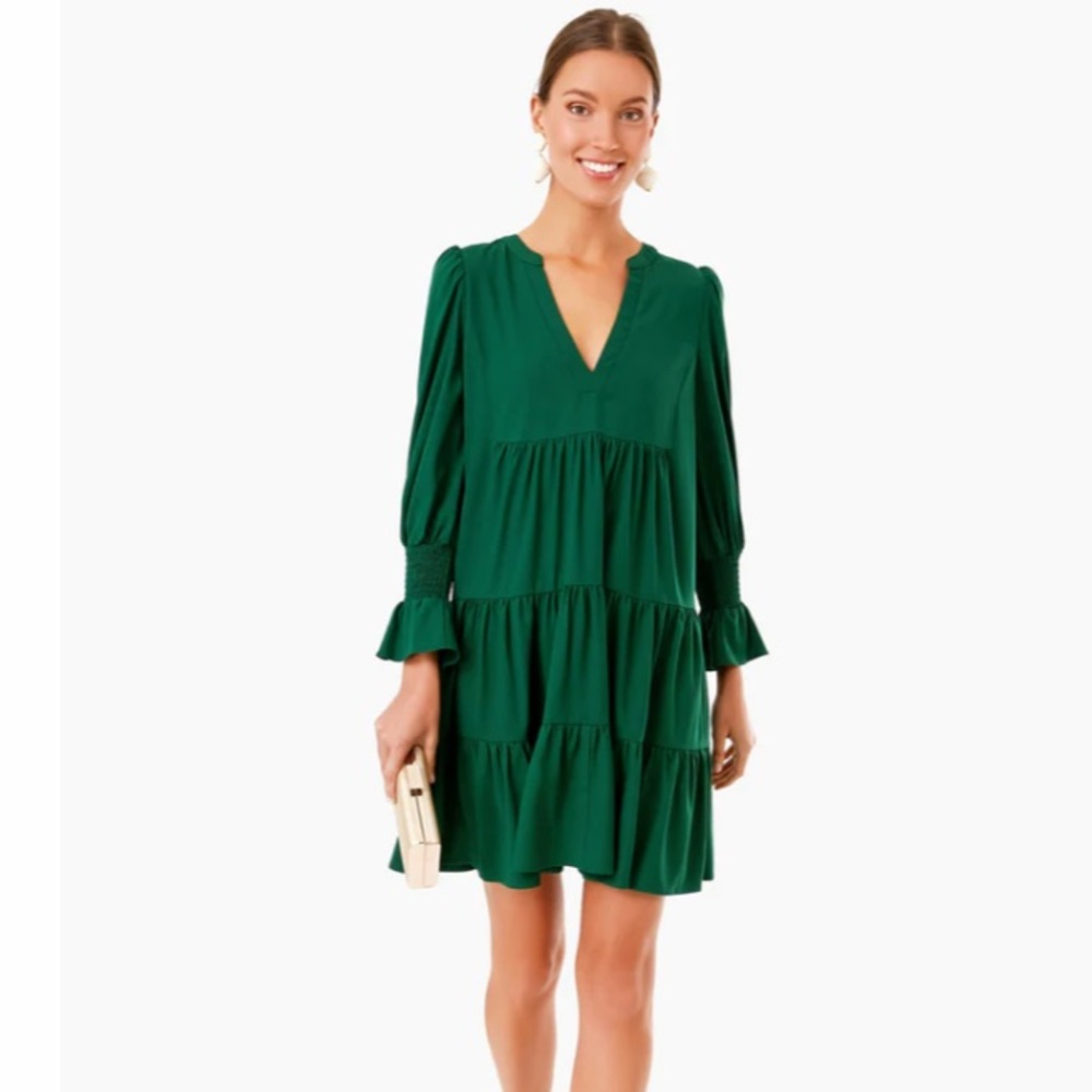 Hunter Green Crepe Kenzo Dress
POMANDER PLACE - Picture 3 of 13